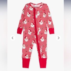 Red Santa Print Kids One Piece